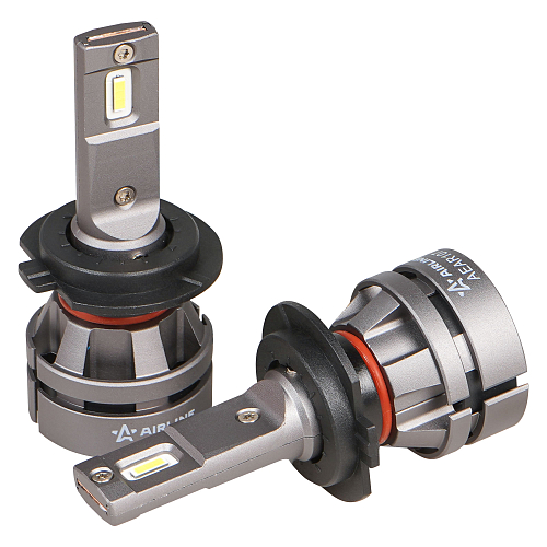 Лампа светодиодная H7 PLUS, 28Вт, 5000Лм (2500Лм x 2), 6000К (Белый), 12/24В, комплект 2 шт.