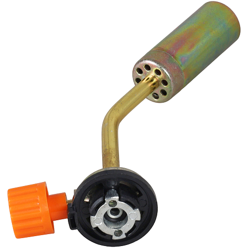 Горелка газовая на цанговый баллон, ручной поджиг, 20*6,8*4 см