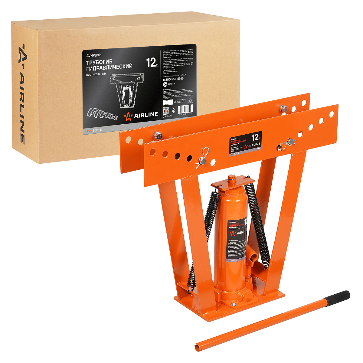 Трубогиб гидравлический 12т, вертикальный, башмаки 6шт. 1/2-2"