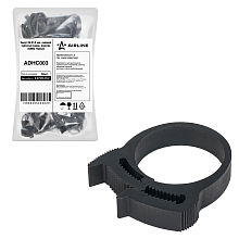 Хомут 26-31/9 мм, силовой зубчатый замок, пластик (ПА66) черный