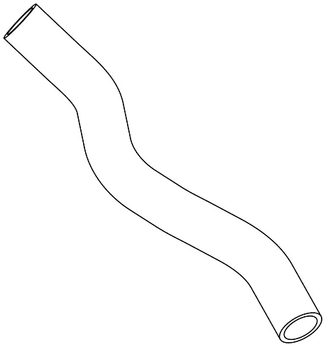 Патрубок охл. для а/м Hyundai Creta (15-) 1.6i AT верх. к залив.горл. (EPDM,1шт.)