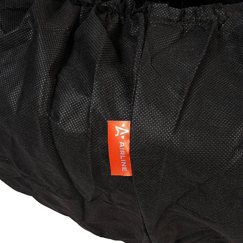 Чехлы для колес, размер R 13-17", без ручек, спанбонд, комплект 4 шт., цвет черный