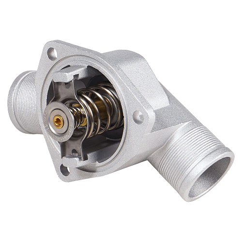 Термостат для автомобилей Лада 2110-15, 2170, 21082 (инж. с 2003) (с алюминиевым корпусом, обрезиненный клапан)