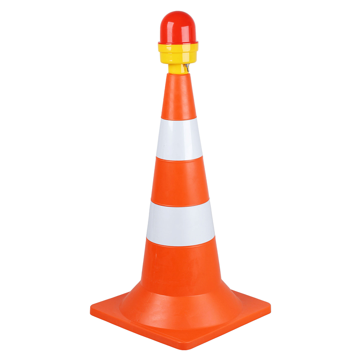 Фонарь сигнальный светодиодн. ФС-41.У, 250/85мм с фотоэл-том для конусов/вех/барьер.,столб., пластик, красн.