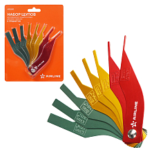 Щуп для измерения толщины колодок дисковых тормозов, набор 8 пр., блистер