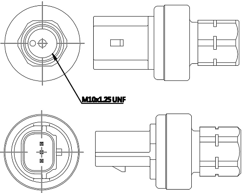 Датчик давления хладагента для автомобилей Ford Focus III (11-)