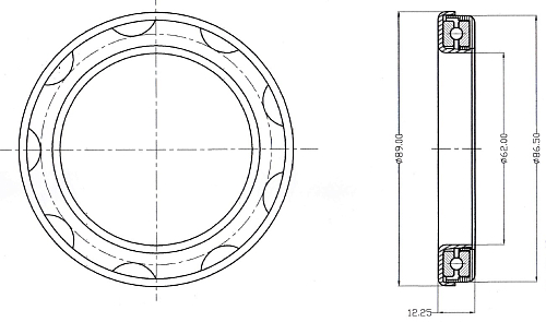 Подшипник опоры передней стойки для автомобиля Лада 1118/2170