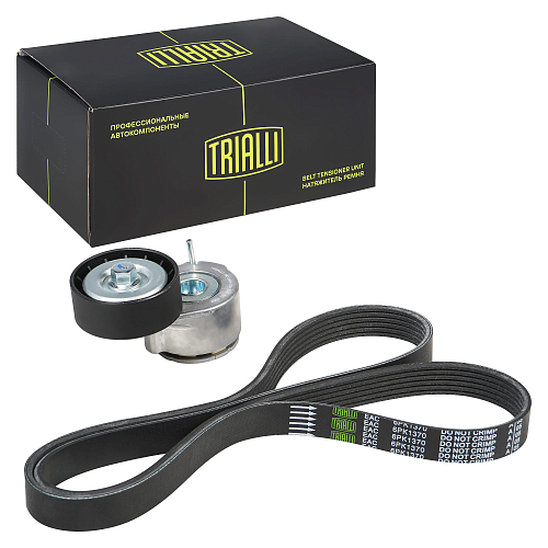 Ремкомплект привода для автомобилей ГАЗ/УАЗ (ЗМЗ-405/409 E-2,3, УМЗ-4216) с ГУР (6PK1370 + натяжитель)