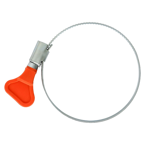 Хомут червячный 50-70/9мм с ключом, стандарт, W1(оцинк.)