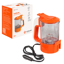 Чайник автомобильный 12В прозрачный/оранжевый пластик