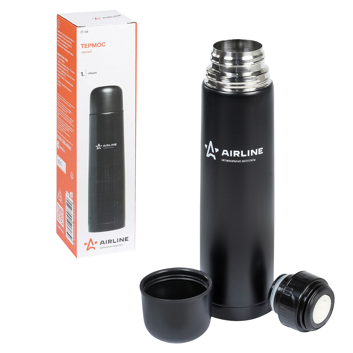 Термос 1л., черный