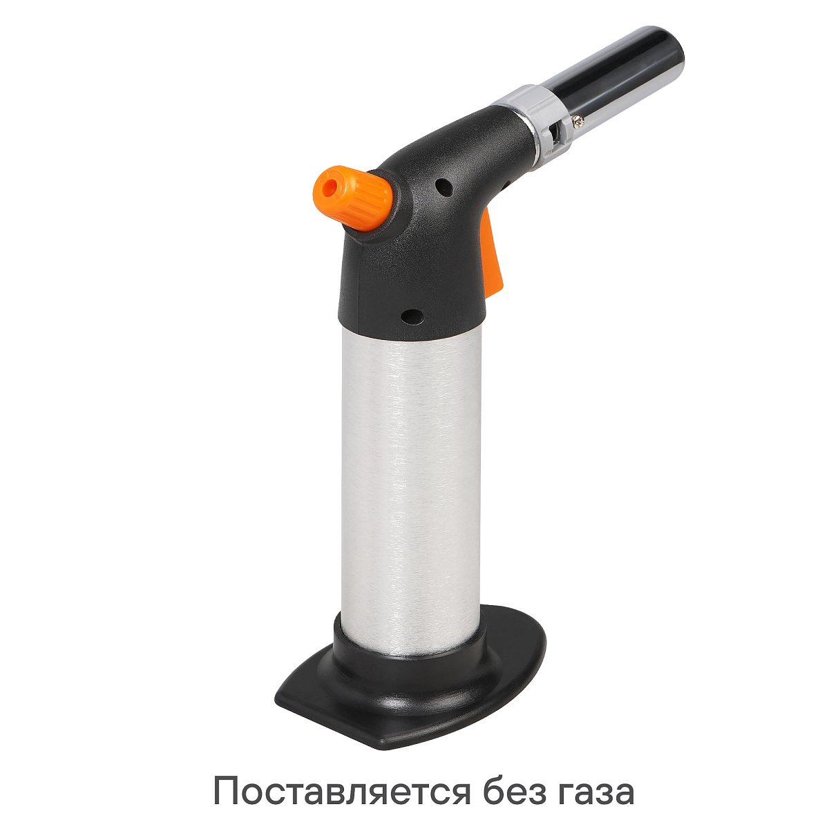 Горелка газовая, портативная с баллоном, пьезоподжиг,рег.воздуха, стопор, керамика, сопло D22мм