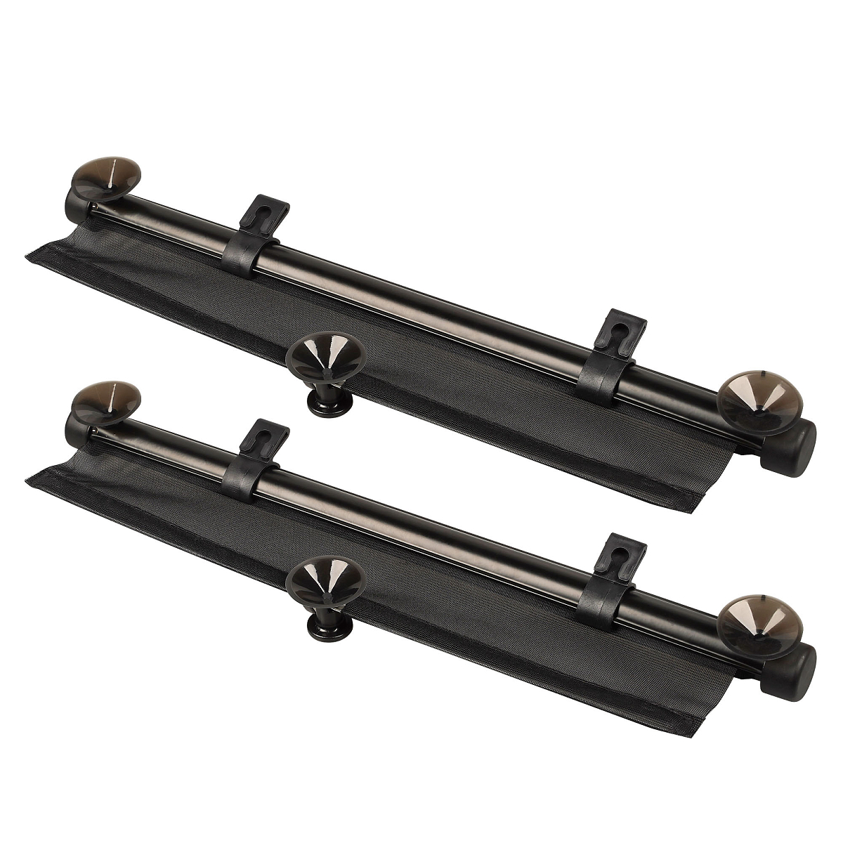 Шторки солнцезащитные 40*45см на боковые стекла, рулонного типа, компл. 2 шт., черные