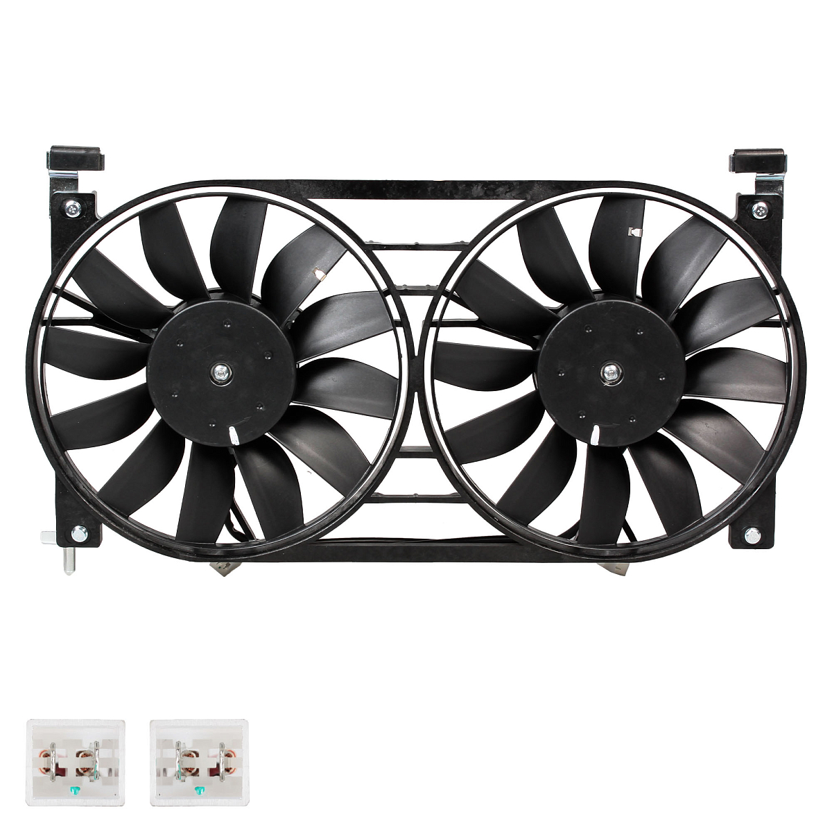 Электровентилятор охлаждения для автомобилей 2121, 2131, 21213, 21214 Нива (2 вент.) (с кожухом) (тип Венто)