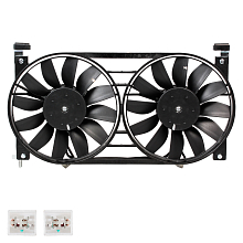 Электровентилятор охлаждения для автомобилей 2121, 2131, 21213, 21214 Нива (2 вент.) (с кожухом) (тип Венто)