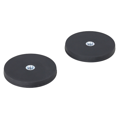 Крепление магнитное для фары/балки, D-66мм, отверстие M8, 20 кгс, комплект 2 шт. МП-серия