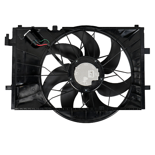 Электровентилятор охлаждения для автомобилей Mercedes-Benz C (W203) (00-) (с кожухом)