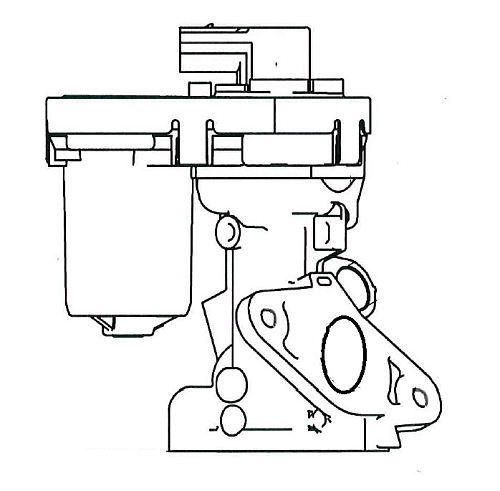 Клапан EGR (рециркуляции отработавших газов) для автомобилей Peugeot Boxer III(06-)/Ford Transit(06-) 2.2D/2.4D