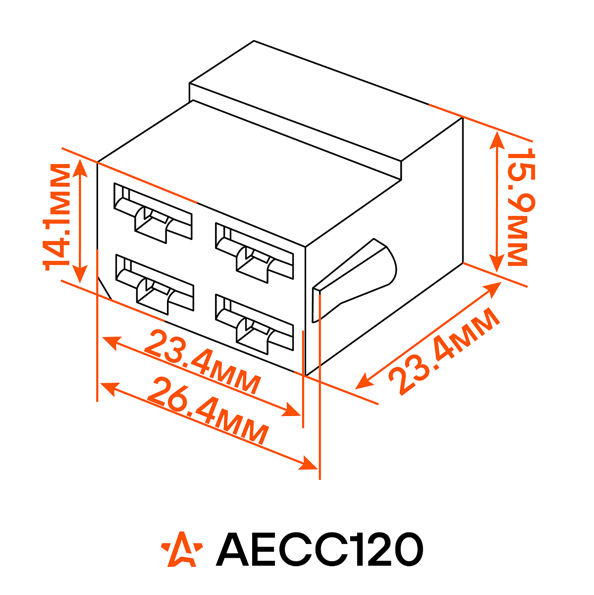 Разъём 4 pin с проводами для резистора отопителя Лада 2110-2112, Kalina, Priora
