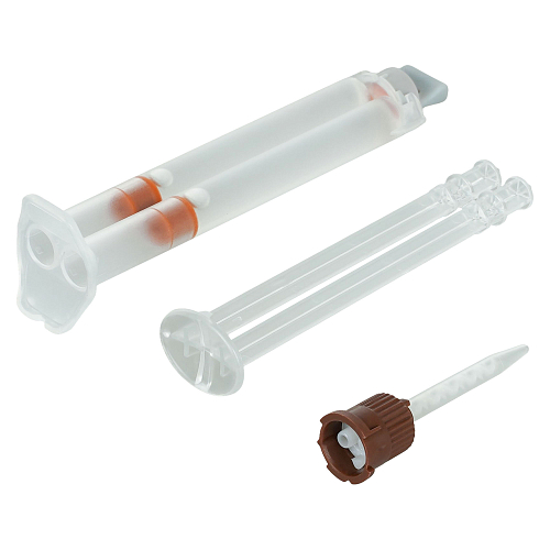 Клей-гель силиконовый для устан.датчика дождя, прозрачный, 2-х компонент.(2*2мл.), шприц