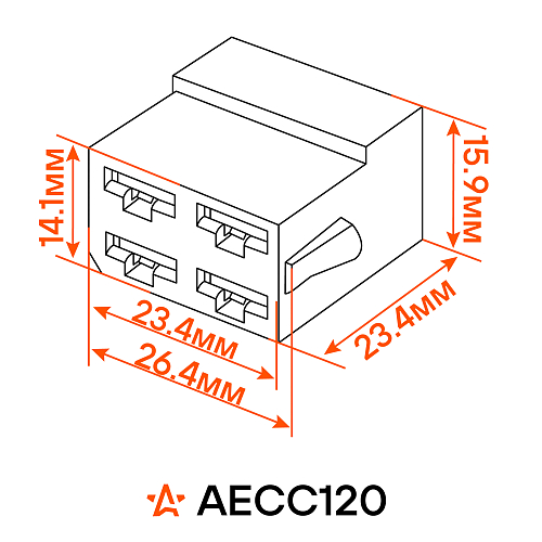 Разъём 4 pin с проводами для резистора отопителя Лада 2110-2112, Kalina, Priora
