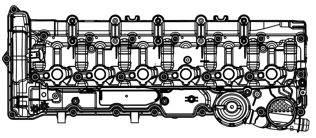 Крышка клапанная для а/м BMW X6 E71 (07-)/X5 E70 (06-)/X3 F25 (10-) 3.0D