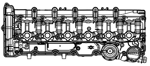 Крышка клапанная для а/м BMW X6 E71 (07-)/X5 E70 (06-)/X3 F25 (10-) 3.0D