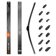 Щетка стеклоочистителя бескаркасная PRO 700мм (28") 13 адаптеров