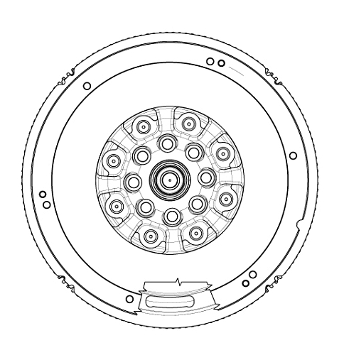 Маховик двухмассовый для автомобилей Mercedes-Benz Sprinter W906 (06-) (дв. OM651) 2.1D