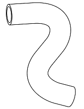 Патрубок охл. для а/м Peugeot 307 (00-)/Citroen C4 (04-) 1.6i MT верх. (EPDM,1шт.)