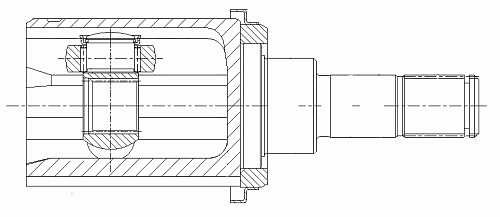 ШРУС внутренний задний для автомобилей Honda CR-V (12-) 2.4i 4WD