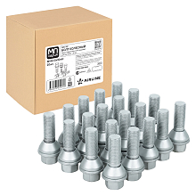 Болт колесный M14x1,5x30x61, конус подвижный, ключ 19, дакромет, 20 шт для а/м Volvo