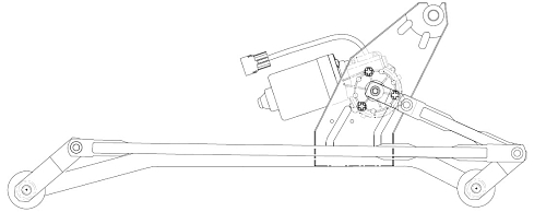 Стеклоочиститель в сборе для автомобилей Лада Largus (12-)/Renault Logan (04-)/Duster (10-)