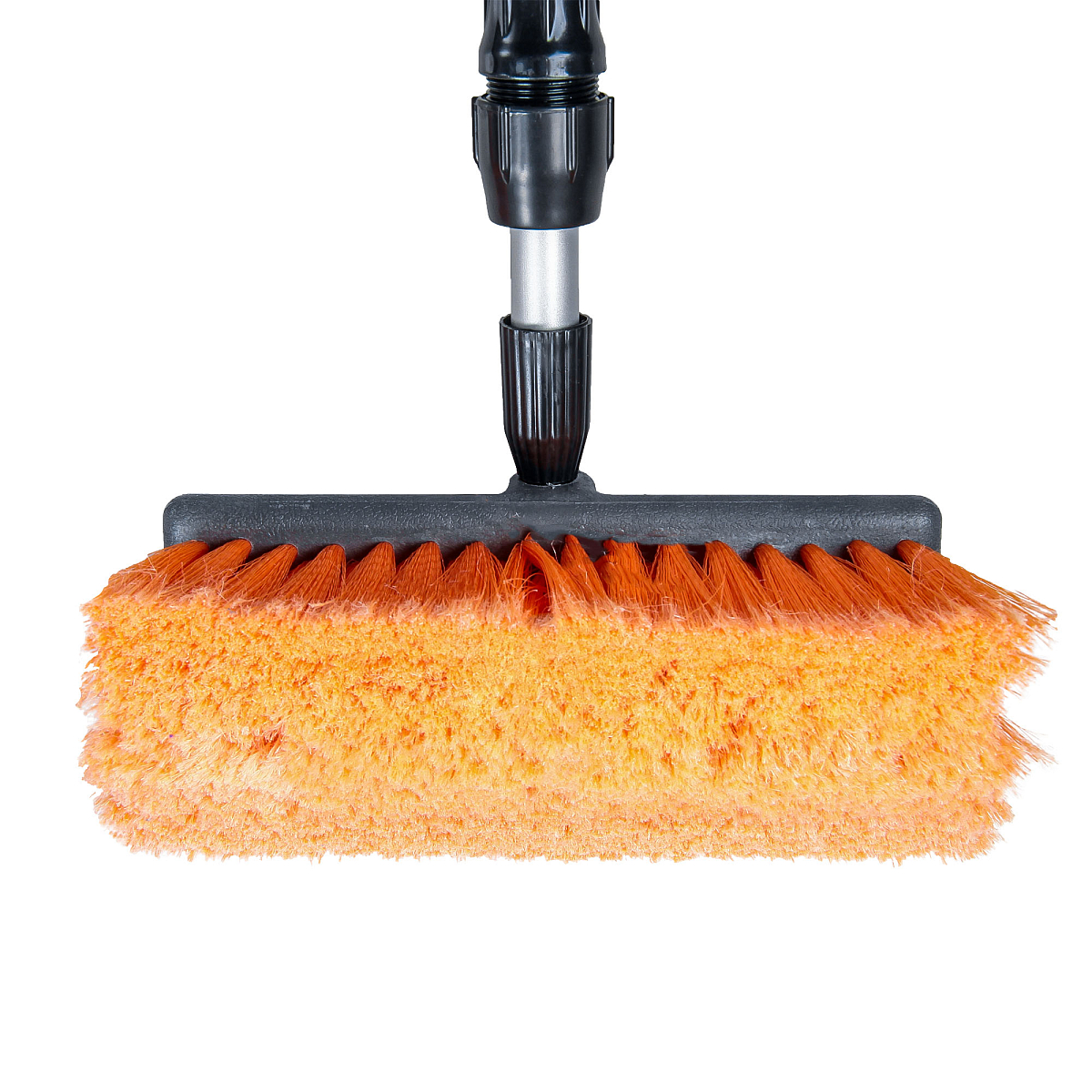 Швабра с насадкой для шланга, щеткой 25см и телескопической ручкой 120-200см