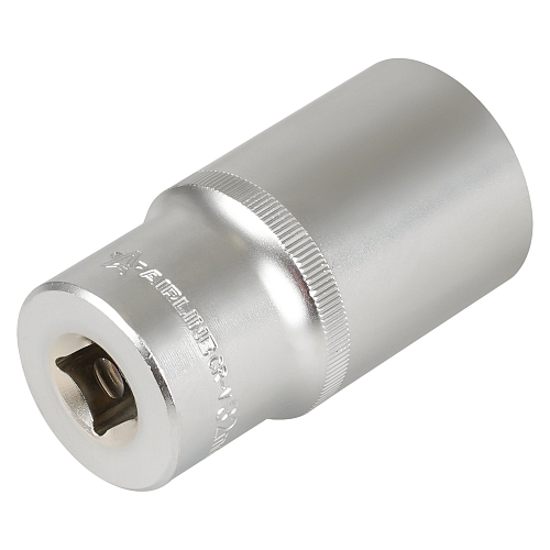 Головка торцевая 1/2"DR двенадцатигранная 32мм, L=78мм пласт.подвес