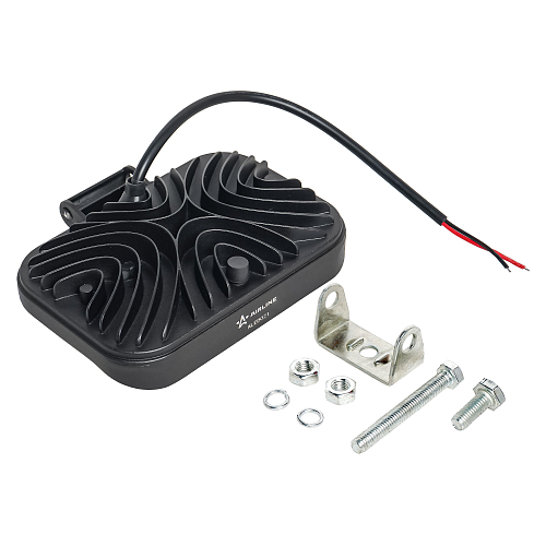 Фара светодиодная прямоугольная, 42LED, дальний свет, 42Вт, 152х104х40мм, 12/24В, PLUS