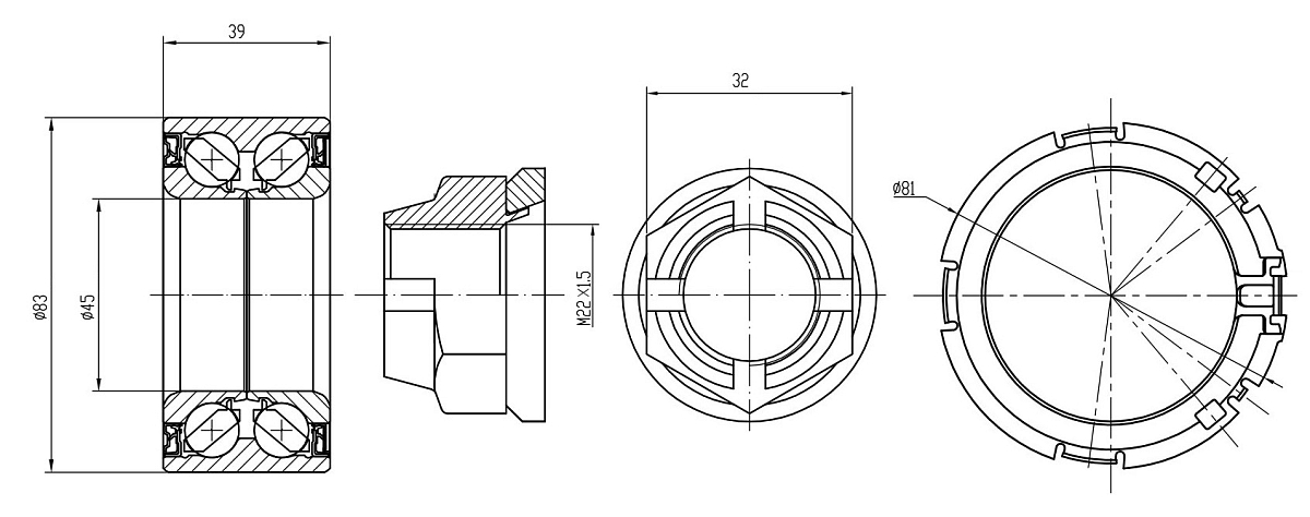 Ремкомплект ступицы передней для автомобиля Renault Kangoo (07-)