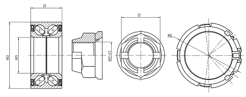Ремкомплект ступицы передней для автомобиля Renault Kangoo (07-)