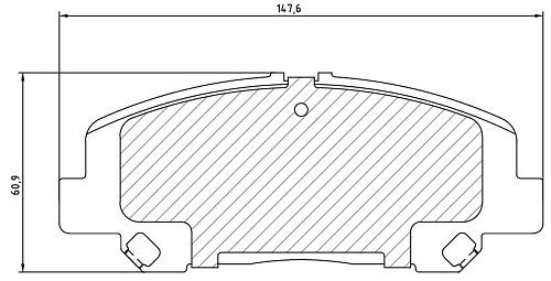 Колодки тормозные дисковые передние для автомобилей Toyota Alphard (15-)