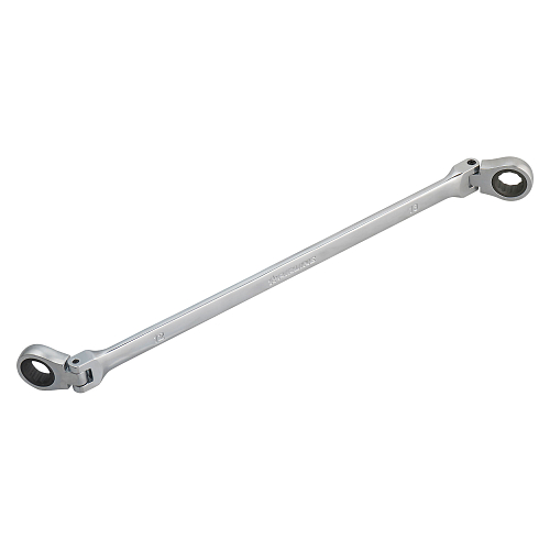 Ключ накидной трещоточный шарнирный 12х13мм PRO, пласт.подвес