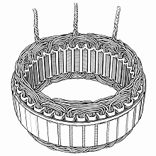 Статор генератора для автомобилей Peugeot 308 (07-)/Citroen C4 II (10-) 1.6i (D=130мм)