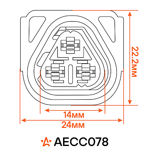 Разъём 3 pin с проводами для катушки зажигания BMW, Peugeot, Citroen