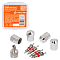 Ремкомплект для вентилей (4 золотника, 4 металл.колп, 1 ключ) в кейсе