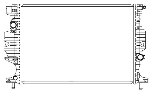 Радиатор охлаждения для автомобилей Mondeo (14-) 2.5i AT