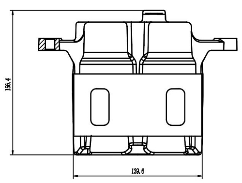 Суппорт тормозной для автомобилей Jetour Dashing (22-) передний левый d=43мм