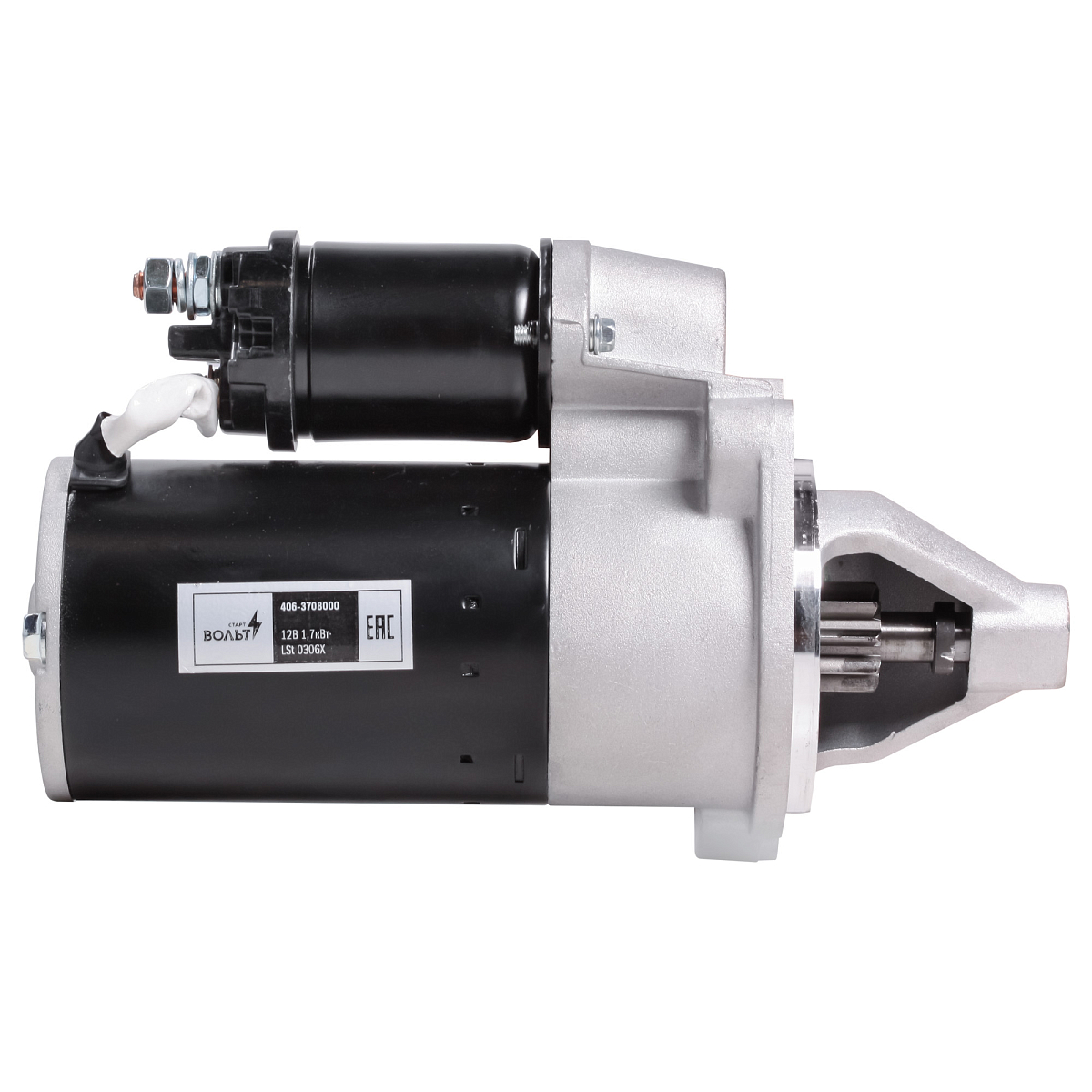 Стартер для автомобилей ГАЗ/УАЗ с дв. ЗМЗ-405/406/409 (ан. 5742.3708) 1,7кВт