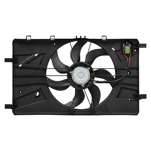 Электровентилятор охлаждения для автомобилей Opel Astra J (10-)/Chevrolet Cruze (09-) (с кожухом и резистором)