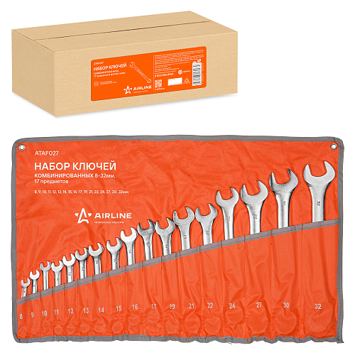 Набор ключей комбинированных 17пр. (8-32мм) сумка