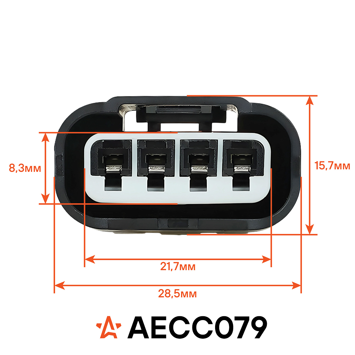 Разъём 4 pin с проводами для катушки зажигания Toyota, Lexus, Peugeot