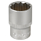 Головка торцевая 1/2"DR двенадцатигранная 21мм, L=38мм пласт.подвес